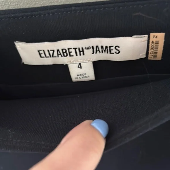 Elizabeth and James Navy Midi Pencil Skirt - Picture 3 of 4